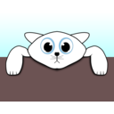 download Sad Kitten clipart image with 0 hue color