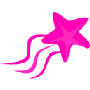 download Star clipart image with 270 hue color