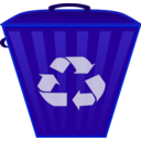 download Recycle Bin clipart image with 135 hue color