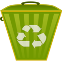 download Recycle Bin clipart image with 315 hue color