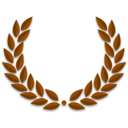 download Laurel Wreath clipart image with 270 hue color