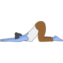 download Uttana Shishosana clipart image with 180 hue color