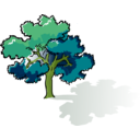 download Colored Oak Tree clipart image with 45 hue color