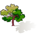 download Colored Oak Tree clipart image with 315 hue color