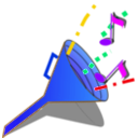 download Sound clipart image with 180 hue color