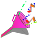 download Sound clipart image with 270 hue color