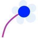 download Daisy clipart image with 180 hue color