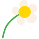 download Daisy clipart image with 0 hue color