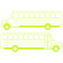 download School Busses clipart image with 45 hue color
