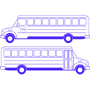 download School Busses clipart image with 225 hue color
