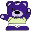 download Teddy Bear clipart image with 225 hue color