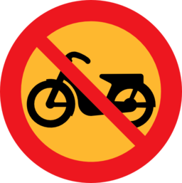 No Mopeds Sign