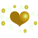 download Red Heart clipart image with 45 hue color