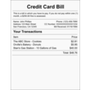 download Credit Card Bill clipart image with 45 hue color