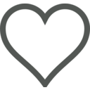 download Heart Icon Deselected clipart image with 45 hue color