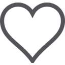 download Heart Icon Deselected clipart image with 135 hue color