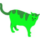 download Cat clipart image with 90 hue color