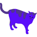 download Cat clipart image with 225 hue color