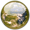 download Vector Traced Globe clipart image with 180 hue color