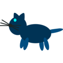 download Cat1 clipart image with 180 hue color