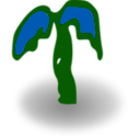 download Rpg Map Symbols Palm Tree clipart image with 90 hue color