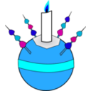 download Christingle clipart image with 180 hue color