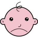 download Sad Baby clipart image with 315 hue color