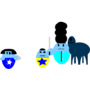 download The Queen Gaurd clipart image with 180 hue color