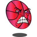 download Evil Basketball clipart image with 315 hue color