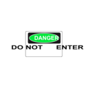 download Danger Do Not Enter clipart image with 135 hue color