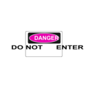 download Danger Do Not Enter clipart image with 315 hue color