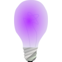 download Lightbulb On clipart image with 225 hue color