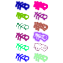 download Blur Effects clipart image with 270 hue color