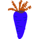 download Carrot clipart image with 225 hue color