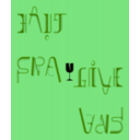 download Ambigramme Haut Bas Fragile clipart image with 90 hue color