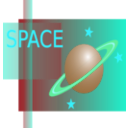 download Space clipart image with 135 hue color