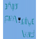 download Ambigramme Haut Bas Fragile clipart image with 180 hue color