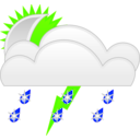 download Weather Symbols Template clipart image with 45 hue color