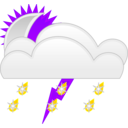 download Weather Symbols Template clipart image with 225 hue color