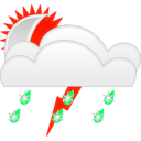 download Weather Symbols Template clipart image with 315 hue color