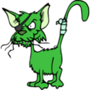 download Fighting Cat clipart image with 90 hue color