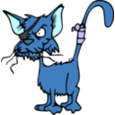 download Fighting Cat clipart image with 180 hue color
