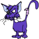 download Fighting Cat clipart image with 225 hue color