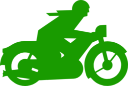 Green Motorbiker