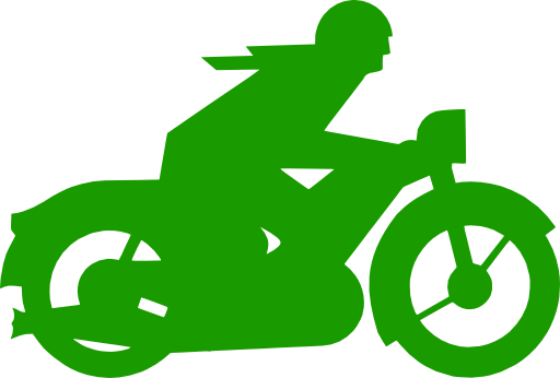 Green Motorbiker