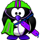 download Life Saver Penguin clipart image with 225 hue color