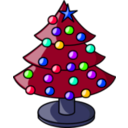 download Christmas Tree clipart image with 225 hue color