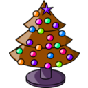 download Christmas Tree clipart image with 270 hue color