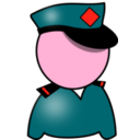 download Policeman clipart image with 315 hue color