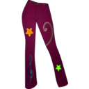 download Jeans With Patterns clipart image with 90 hue color